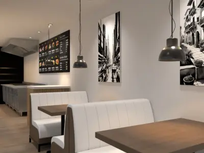 Shipping Container Cafe 2 3D model