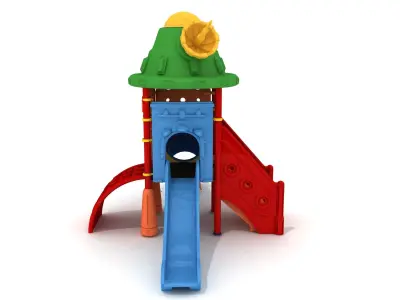 Children Metal Playground Space Series -02 3D model