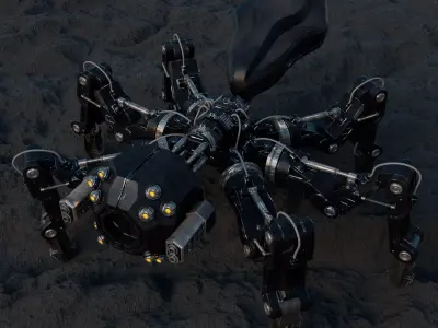 Robotic Spider - Sci Fi - Character 3D model