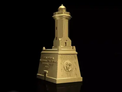 King Charles The First Lighthouse in Constanta 3D print model