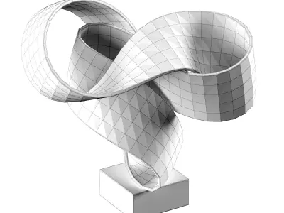 Freestanding sculpture 3D model