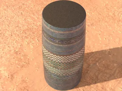 Uzbekiston Khiva Kaltaminor  Low-poly 3D model