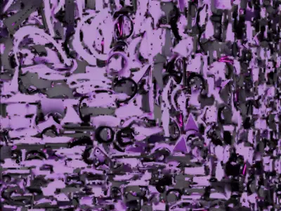 Feline Assault Mech 3D Model Purple Tactical Unit 3D model