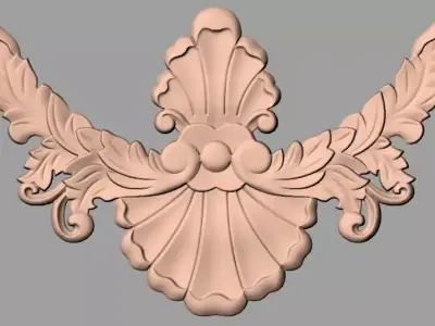 European furniture 3D relief models for CNC wood engraving E200 3D model