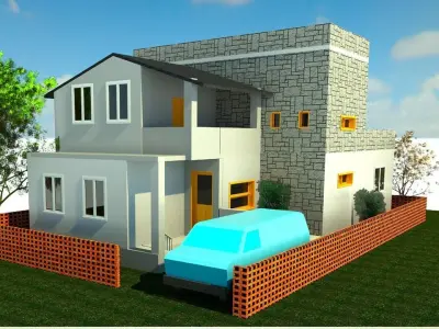 3BHK HOUSING Free 3D model