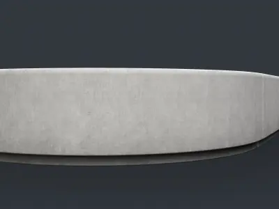 Modern Outdoor Bench 91 PBR Game Ready Low-poly 3D model