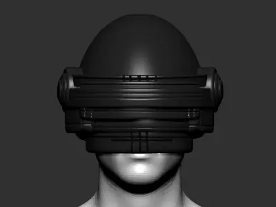 helmet high poly sculpt 3d printable  3D model 101