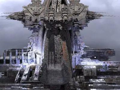 Cyberpunk Relay disruptor City Elite Tower  2  3D model