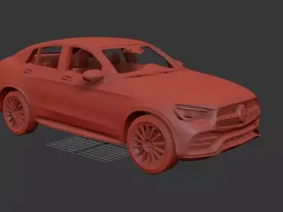 Mercedes Benz GLC class Mk1f C253 coupe AMG Line 2019 3D print model