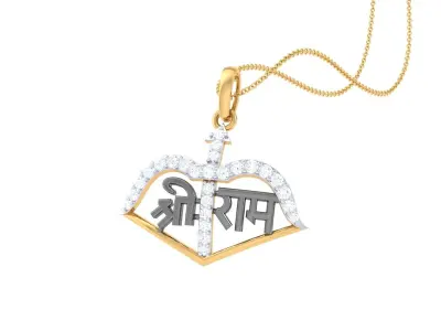 Shree Ram Pendant 3D print model