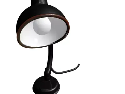 Modern Flexible Desk Lamp 3D Model Low-poly 3D model