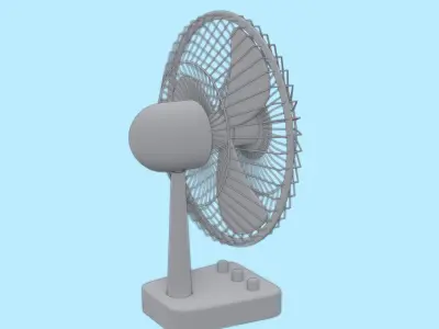 Table Fan Free 3D model