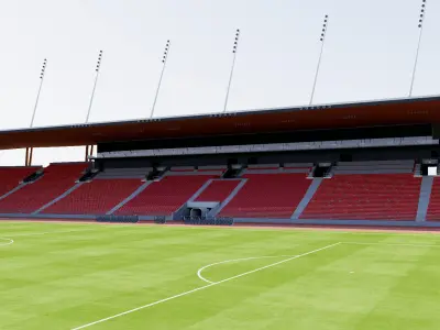 Letzigrund Stadium - Zurich Switzerland 3D model