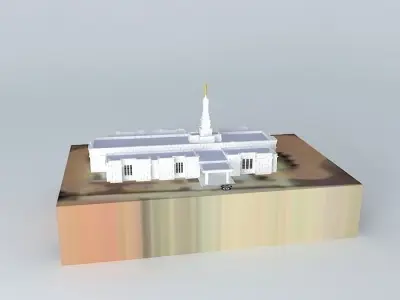 LDS Temple Mormon,Birmingham Alabama Templo 98th. operating. Free 3D model