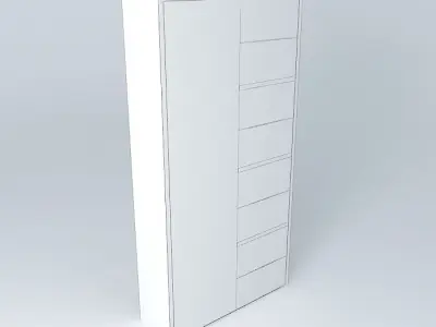 Shelf Cabinet DOORS HREGOFS 22 12 BRW Milano Oak 3D model