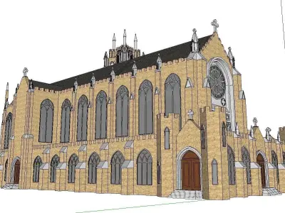 Architecture-Religion-God-Culture-Temple-099 church 3D model