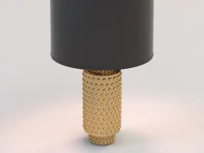 Robert Abbey Large Dolly Black Shade Gold Glaze Table Lamp 3D model