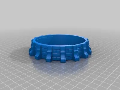 XIX ce Victorian age Tower-Terrain-Modelism Kit Multiparts  3D print model