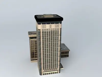 Tower of Bank Syariah Mandiri 3D model
