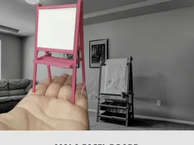 IKEA INSPIRED MALA EASEL BOARD MINIATURE FURNITURE 3D print model