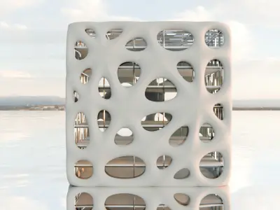 Parametric Conceptual Organic Tower  Free 3D model