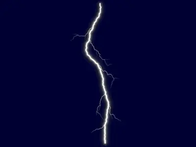 Realistic 3D Lightning CG-11 Low-poly 3D model