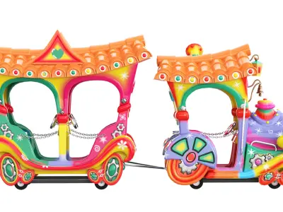 Attraction Childrens train 3D model