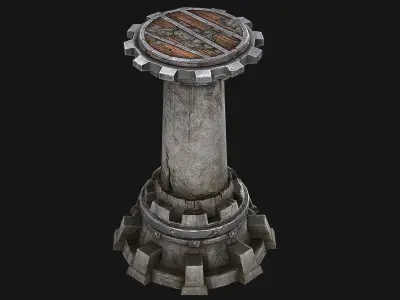 Tower Defense Low-poly 3D model