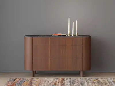 Parabole Chest of Drawers 3D model