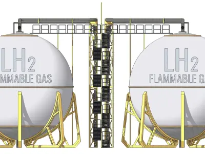 Sci-fi Spherical Tank 002 3D model