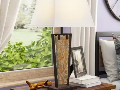 Yosemite Medieval Table Light Lamp 3D model
