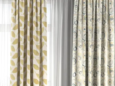 Curtain Set 118 3D model