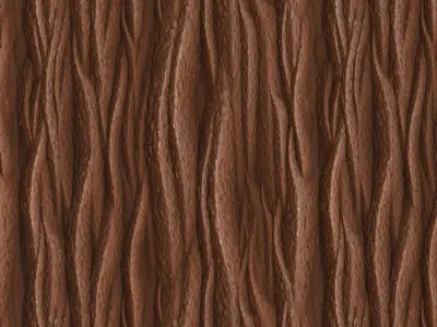 Rough Organic Dark Wood Bark PBR Texture
