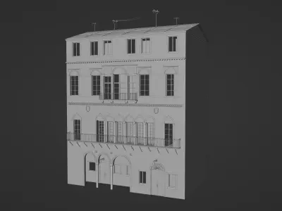 Italian living house 3D model