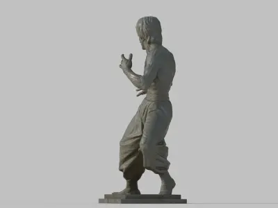 brucelee statue sculpture  3D model