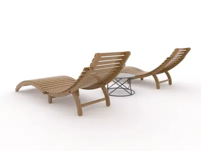 Sun Lounger 13 3D model