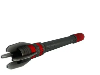 Missile 2 sci-fi low poly Low-poly 3D model