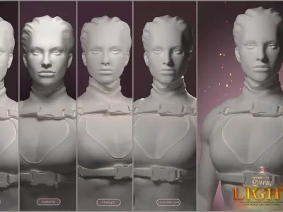 Lighting for Portrait Album 02 3D model