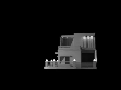 House exterior 3D model get