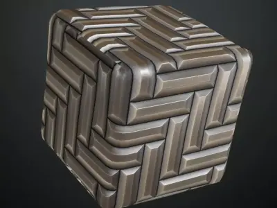 Silver Metal Powdered Plaster PBR Seamless Texture