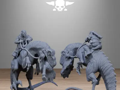 GrimGuard Jungle Raptors 3D print model