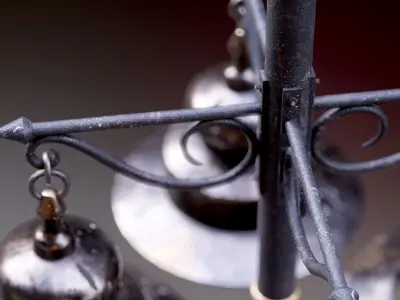 Modular Old Street Lighting 8K - 10 sizes Low-poly 3D model