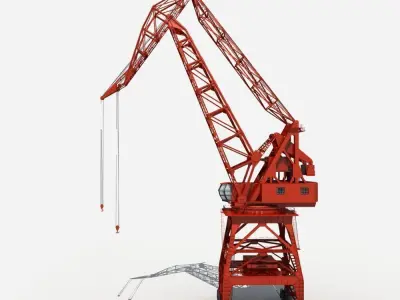 Port Crane 3D model