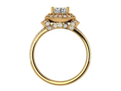 Engagement Ring 3D print model 50