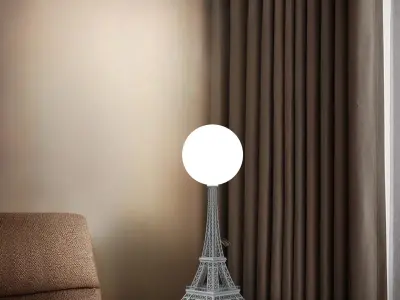 eiffel tower lamp 3D print model