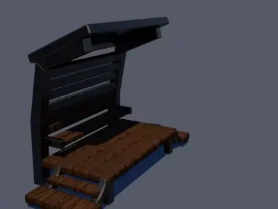 Depot for the train 3D model