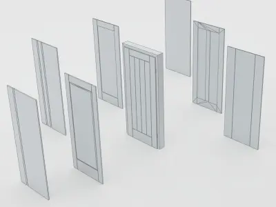 Doors and Handles 3D model
