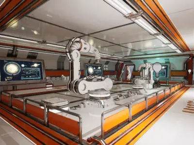 Sci-Fi Environment Kit Low-poly 3D model