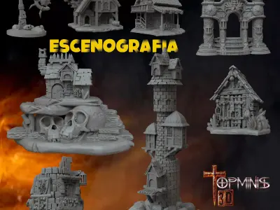 ESCENOGRAFIA PARA JUEGOS DE ROLL 3D print model