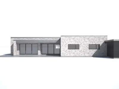 Danish - Scandinavian - detached house 001 3D model